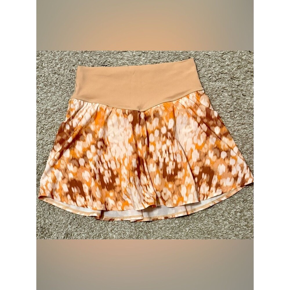 Aerie Printed Flowy Skort Boho Lightweight Elastic Waist Summer Size Medium